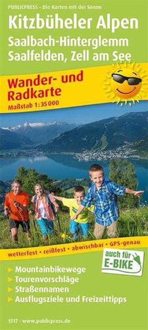 Kitzbuhel Alps Saalbach Hinterglemm Hiking And Cycling Map