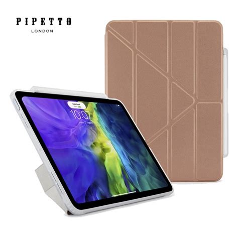 Pipetto Ipad Air 109吋第45代air 11吋 Origami 多角度保護套內建筆槽 玫瑰金 蝦皮購物