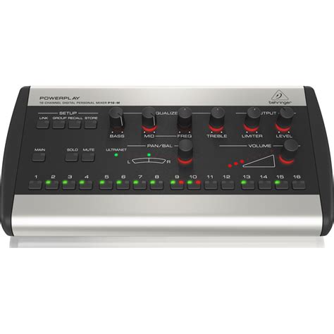 Behringer Powerplay P16 M 16 Channel Digital Personal Mixer Cannon