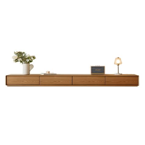 Natural Wood TV Stand with Drawers – Modern Style, Cable Management ...