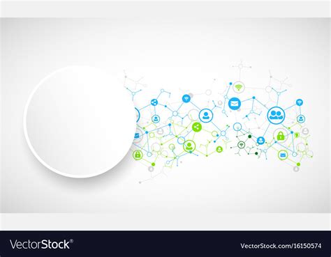 Social Media Background Network Concept Royalty Free Vector