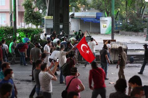 Turkish Protest In Ankara Editorial Stock Image Image Of Mask 31358084