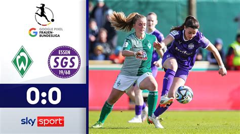 Werder Bricht Essens Siegesserie Sv Werder Bremen Sgs Essen Highlights Frauen Buli 2023