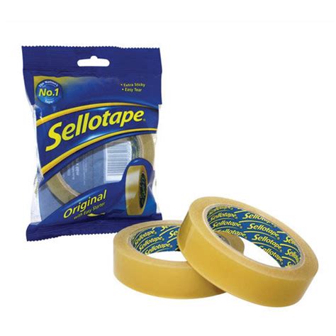 Sellotape Original Golden Sticky Tapes 24mm X 50m Pack Of 6 Hunt