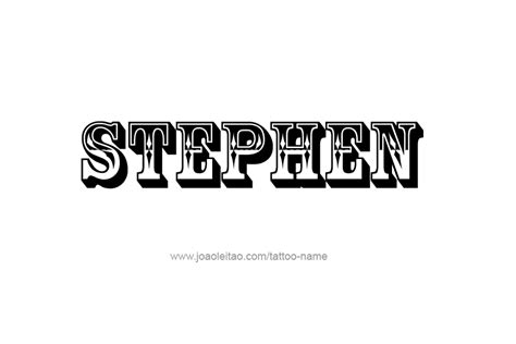 Stephen Name Tattoo Designs Names Name Tattoos Name Tattoo