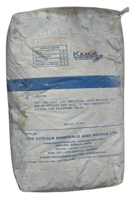 KMML RC 822 Titanium Dioxide Rutile Bag 25 Kg At 10000 Bag In New