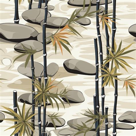 Premium Photo | Tranquil zen rock garden with bamboo