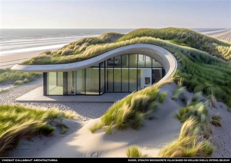 DUNES Stealthy Bioconcrete Villas Based Futuristic In 2024 Dunes