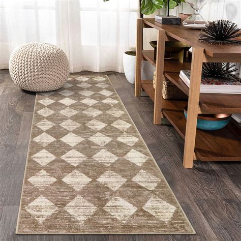 Amazon Lahome Moroccan Treills Runner Rug 2x6 Beige Washable Rug