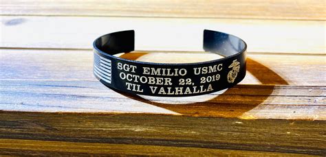 Military Memorial Bracelets Etsy