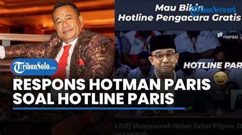 Hotman Paris Komentari Program Hotline Paris Anies Baswedan Ajak