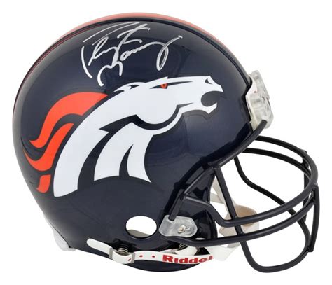 Denver Broncos Nfl Quarterback Peyton Manning Autographed Signed