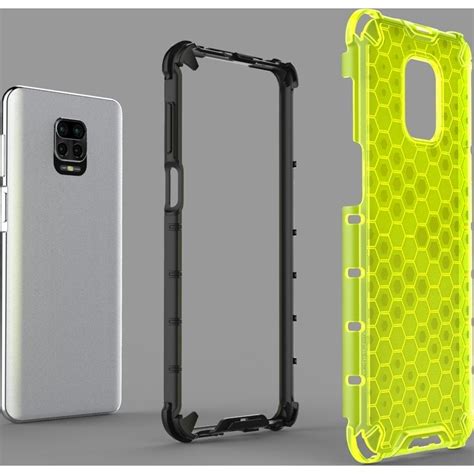 Mobigear Honeycomb Xiaomi Redmi Note 9 Pro Hülle Hardcase Backcover