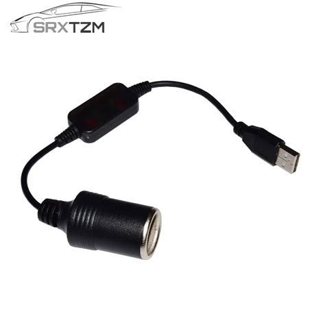 SRXTZM Adaptador De Mechero Universal Para Coche Convertidor USB A 12V