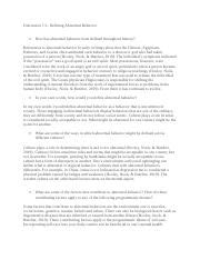 Discussion Defining Abnormal Behavior Docx Discussion 1 1 Defining