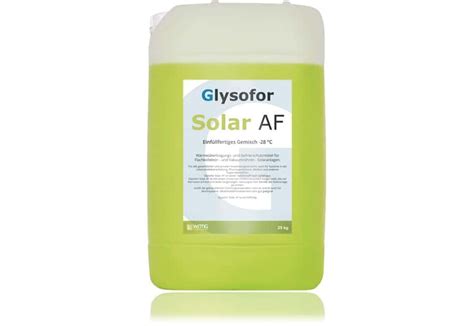 Glysofor Solar AF Solarflüssigkeit Solarfluid mit Frostschutz bis 28 C