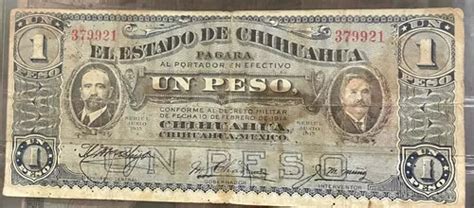 Billete Antiguo 1 Peso Francisco I Madero Serie Bac a Envío gratis