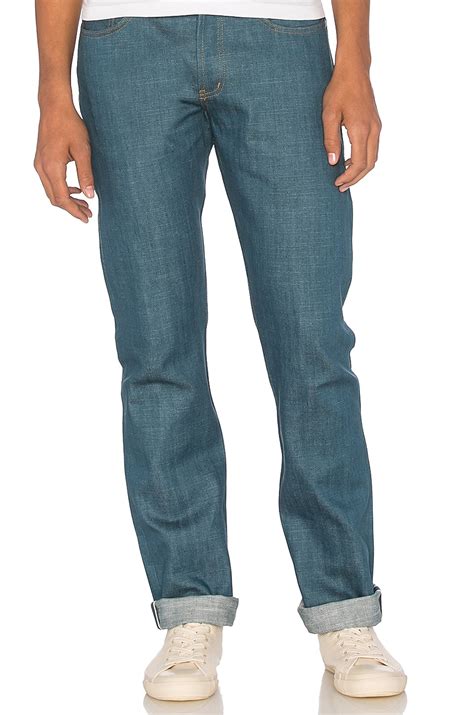 Naked Famous Denim Weird Guy Vintagecast Broken Twill Selvedge 12 5 Oz In Antique Blue REVOLVE