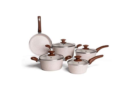 Conjunto panelas 5 peças brinox ceramic life optima indução vanilla