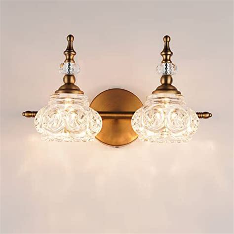 Vintage Bathroom Light Fixtures 2 Light Vanity Lighting Fixtures Brass Bathroom Ebay