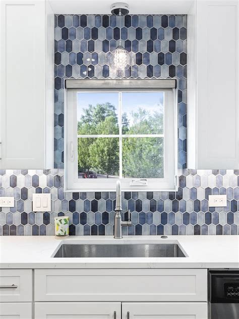 Mosaic Tile Backsplash With White Cabinets Eye Catching Tile Designs