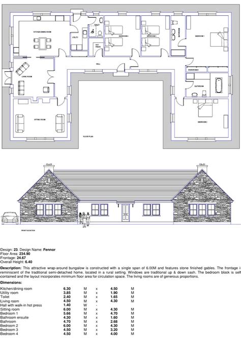 Bungalow House Plans - Ireland