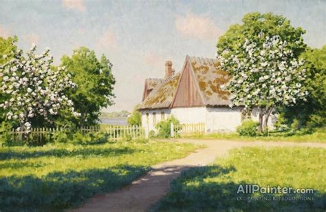 Johan Krouthén Old Farm Oil Painting Reproductions for sale | AllPainter Online Gallery