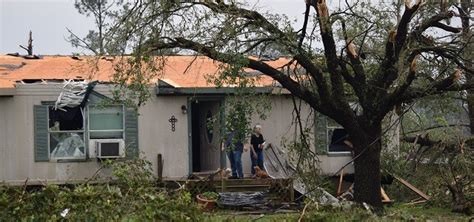 Photos Texas Tornado Leaves 3 Dead Dozens Injured