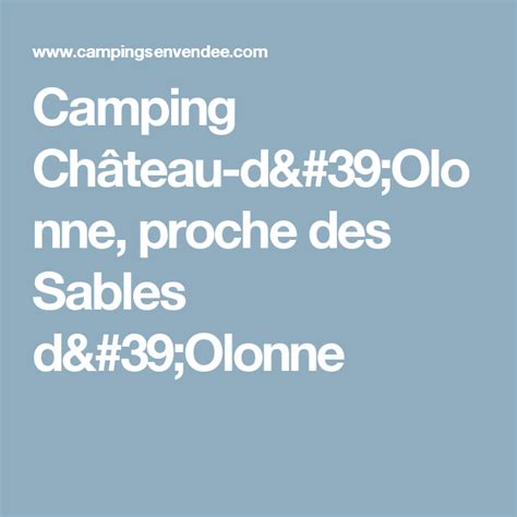 Camping Château d Olonne proche des Sables d Olonne Boarding Pass Love