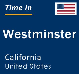 Current Local Time in Westminster, California, United States