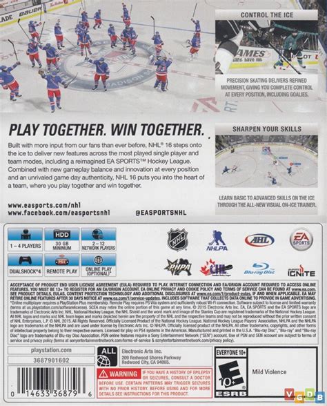 NHL 16 - VGDB - Vídeo Game Data Base