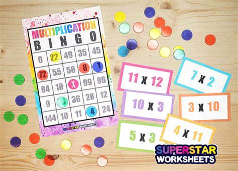 Multiplication BINGO - Superstar Worksheets