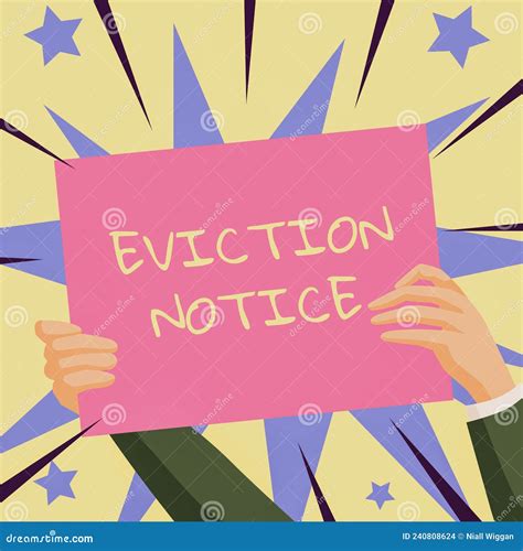 Inspiration Showing Sign Eviction Notice Business Concept An Advance