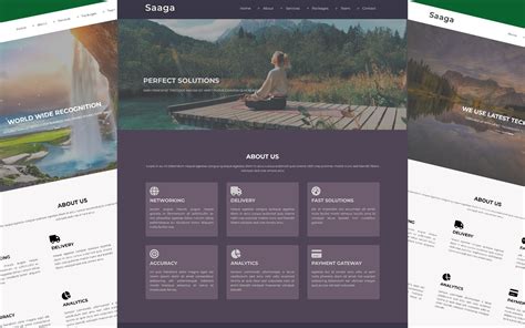 Saaga Bootstrap 5 Mobile Responsive HTML5 Template