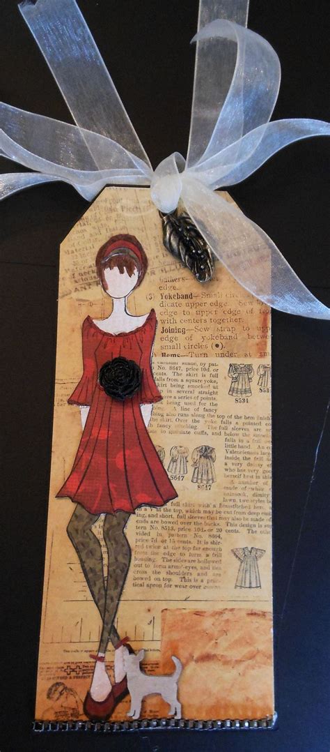 Rosey Llcwrose Paper Dolls Prima Paper Dolls Handmade Gift Tags