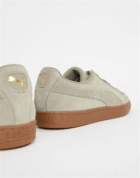 Puma Suede Gum Sole Trainers In Grey In Gray For Men Lyst