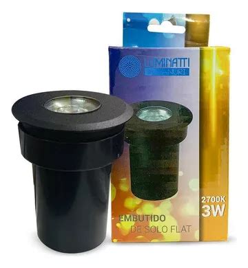 L Mpara De Techo Luminatti Luminaria Led Embutido De Solo Preto Ip