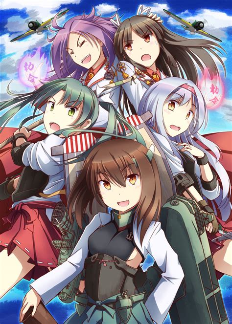 Zuikaku Shoukaku Taihou Jun You And Hiyou Kantai Collection Drawn