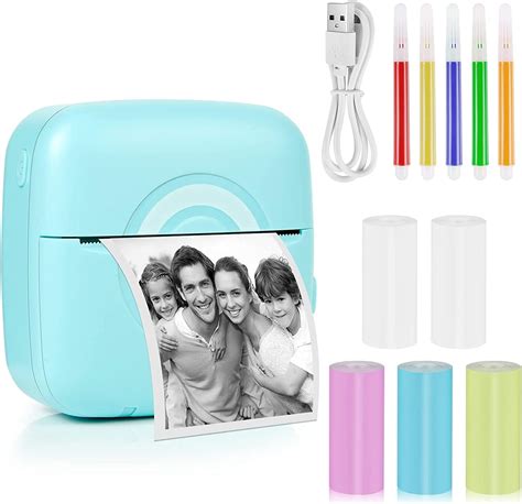 Gukkk Imprimante Photo Portable Mini Imprimante Photo Instantan Sans