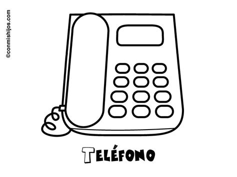 Imprimir Teléfono Dibujos Para Colorear