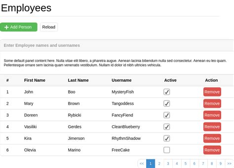 Vue Tables Bootstrap Material Design Examples Tutorial