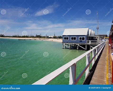 Busselton Jetty Train Ride Western Australia Stock Image - Image of ...