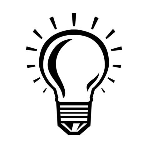 Lightbulb Idea Vector Icon — Stock Vector © Briangoff 100819776