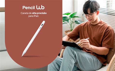 Caneta Pencil Wb Para Apple Ipad Palm Rejection E Ponta De Alta