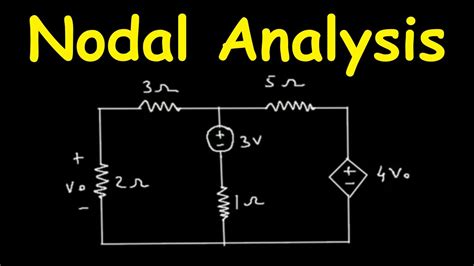 Nodal Analysis With Dependent Voltage Source Youtube