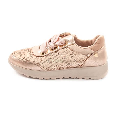 Ténis XTI Lantejoulas Nude