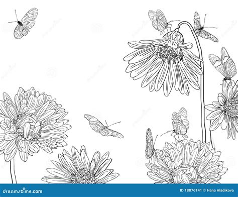 Garden sketch stock illustration. Illustration of collection - 18876141