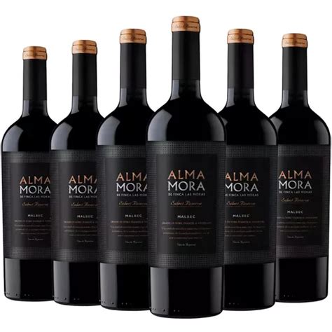 Vino Alma Mora Malbec Select Reserve Tinto 750ml Pack X6 MercadoLibre