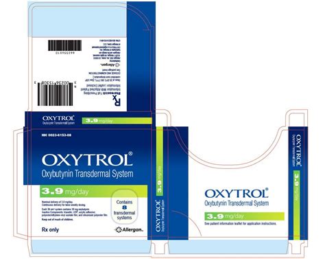 Oxytrol Oxybutynin Patch