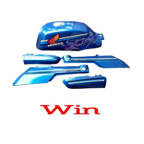 Jual Bodi Set Tangki Honda Win Set Sticker Warna Biru Metalik Shopee